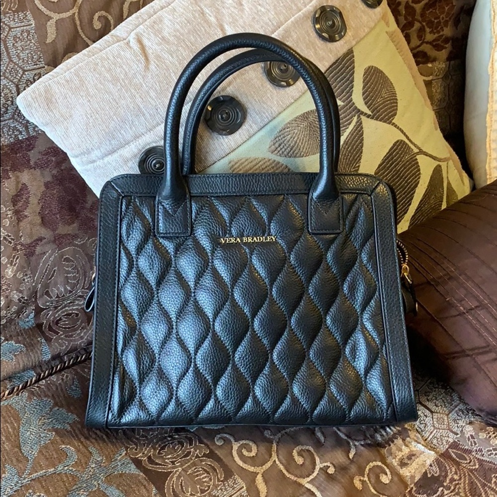 Vera Bradley leather black crossbody